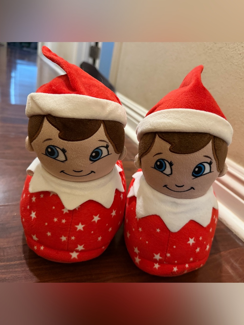 Red Star Elf Plush Toy for Kids - Soft Holiday Doll
